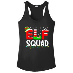 Elf Squad Funny Group Family Matching Christmas Pajamas Xmas Gift Ladies PosiCharge Competitor Racerback Tank