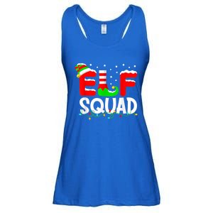 Elf Squad Funny Group Family Matching Christmas Pajamas Xmas Gift Ladies Essential Flowy Tank