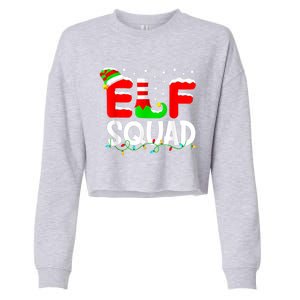 Elf Squad Funny Group Family Matching Christmas Pajamas Xmas Gift Cropped Pullover Crew