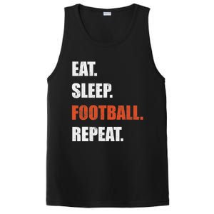 Eat Sleep Football Repeat PosiCharge Competitor Tank