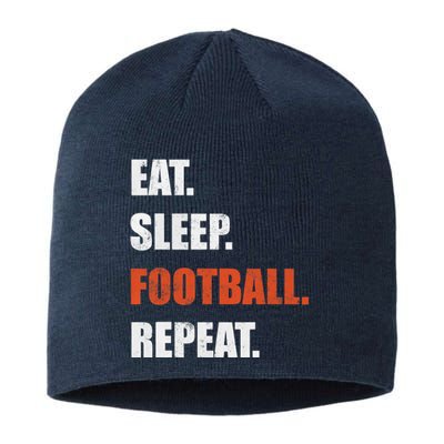 Eat Sleep Football Repeat Sustainable Beanie