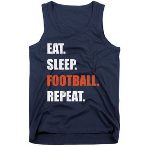 Eat Sleep Football Repeat Tank Top