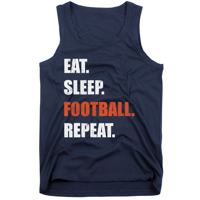 Eat Sleep Football Repeat Tank Top