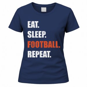 Eat Sleep Football Repeat Women's T-Shirt