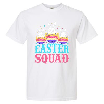 Easter Squad Family Matching Easter Day Bunny Egg Hunt Group Garment-Dyed Heavyweight T-Shirt