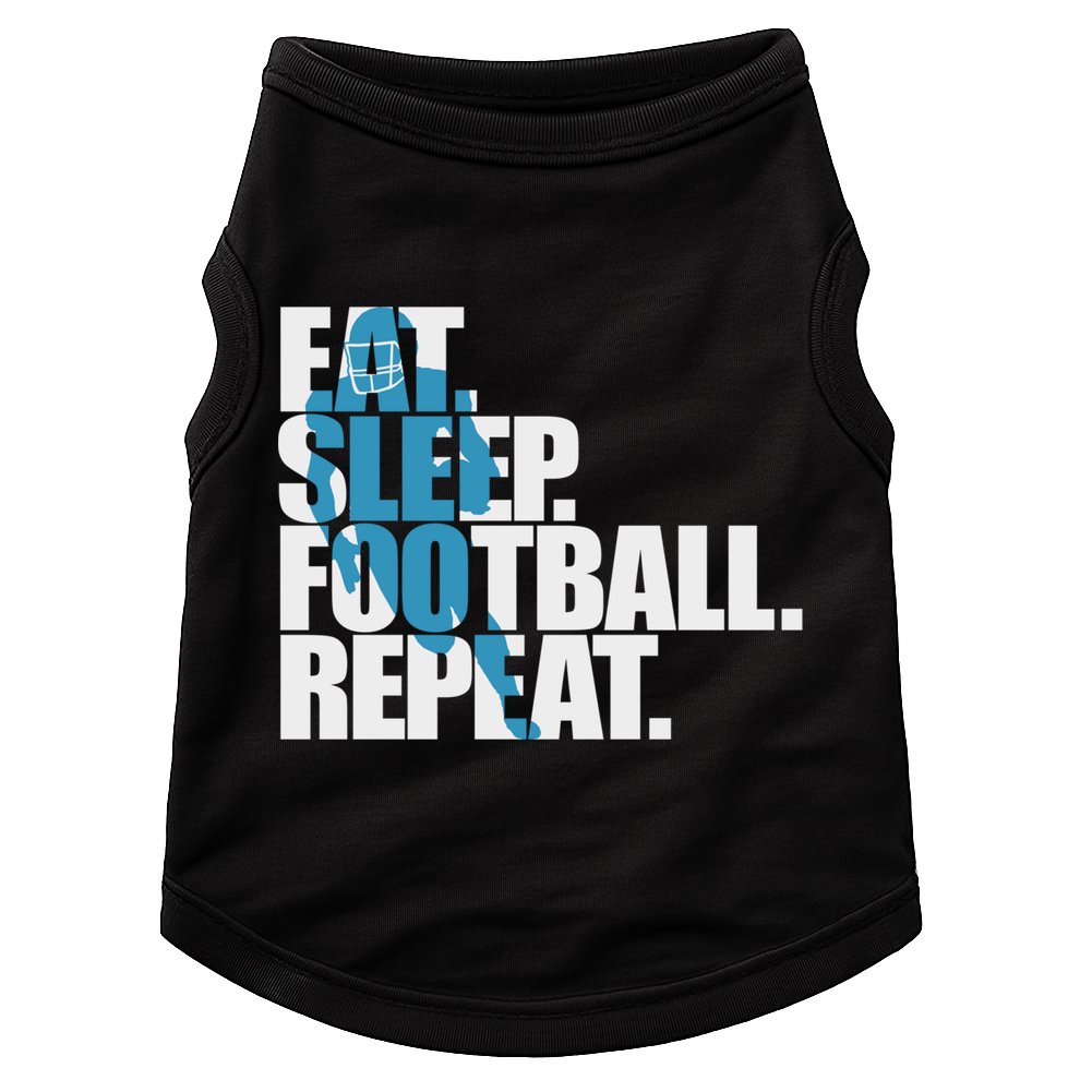 Eat Sleep Football Repeat Sports Gift Doggie Tank