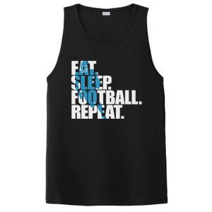 Eat Sleep Football Repeat Sports Gift PosiCharge Competitor Tank