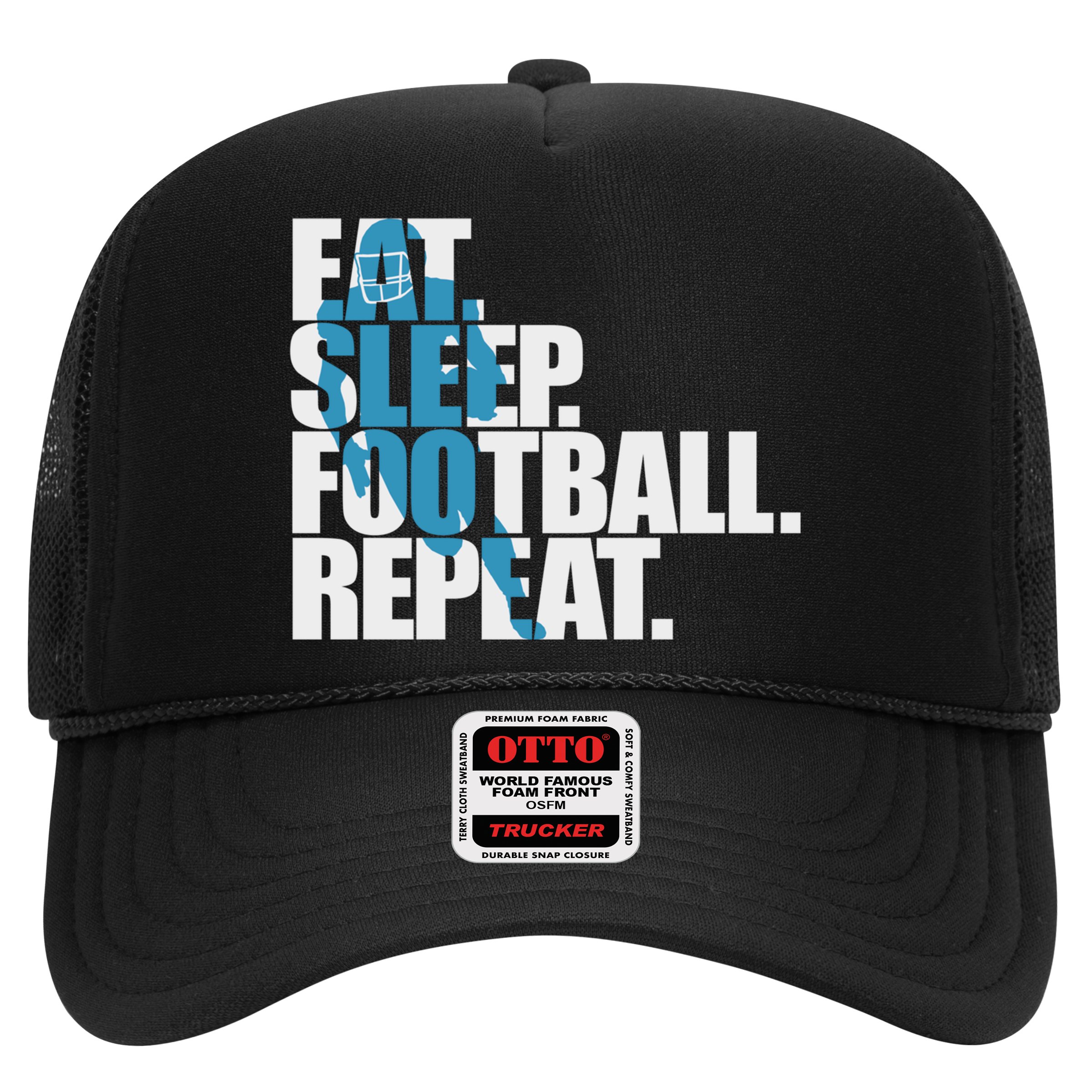 Eat Sleep Football Repeat Sports Gift Hat