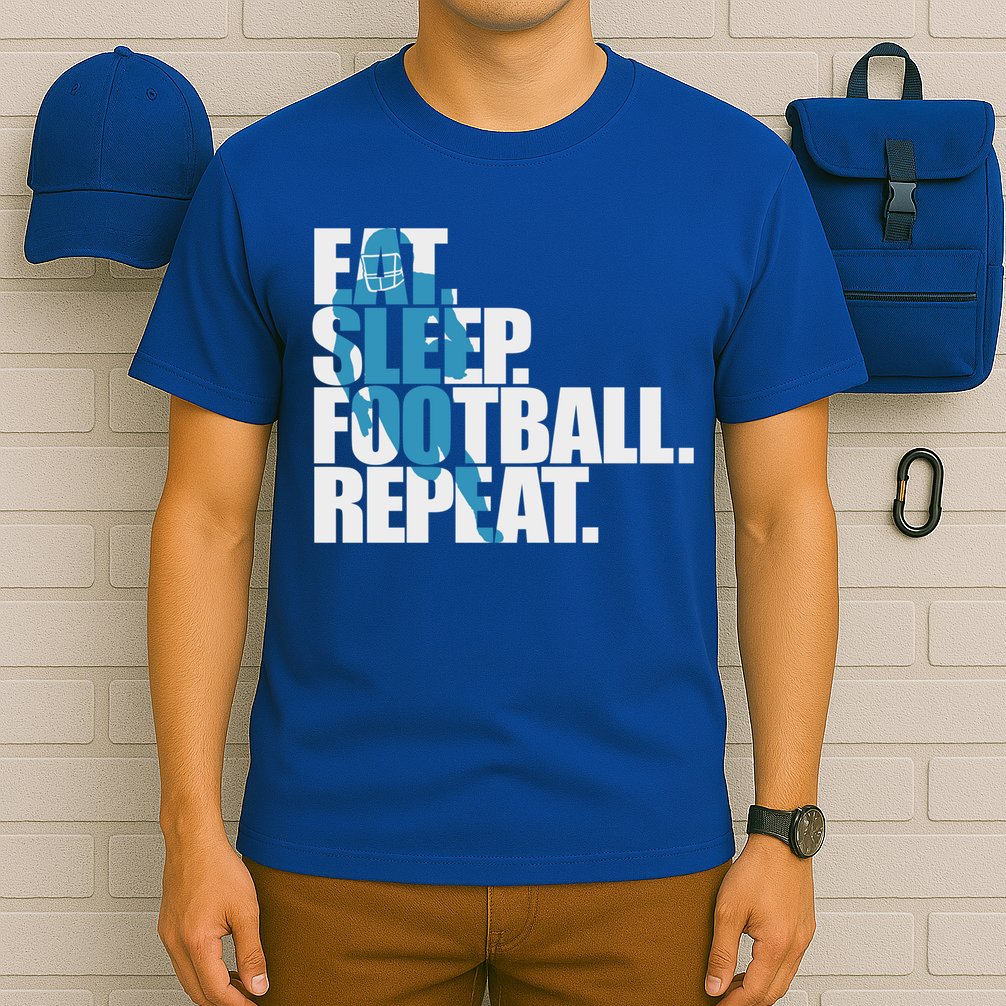 Eat Sleep Football Repeat Sports Gift T-Shirt