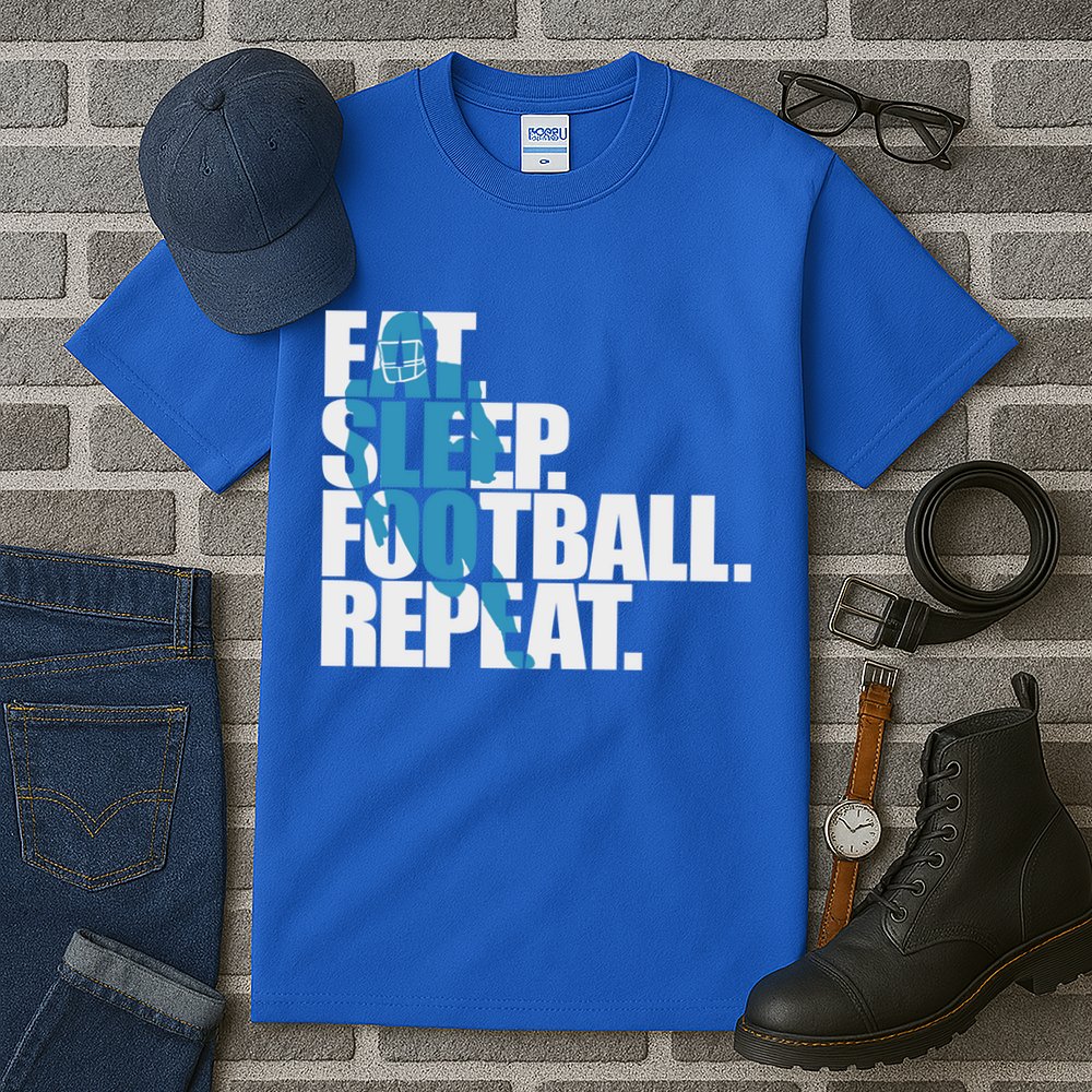 Eat Sleep Football Repeat Sports Gift Tall T-Shirt