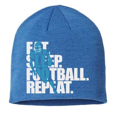 Eat Sleep Football Repeat Sports Gift Sustainable Beanie