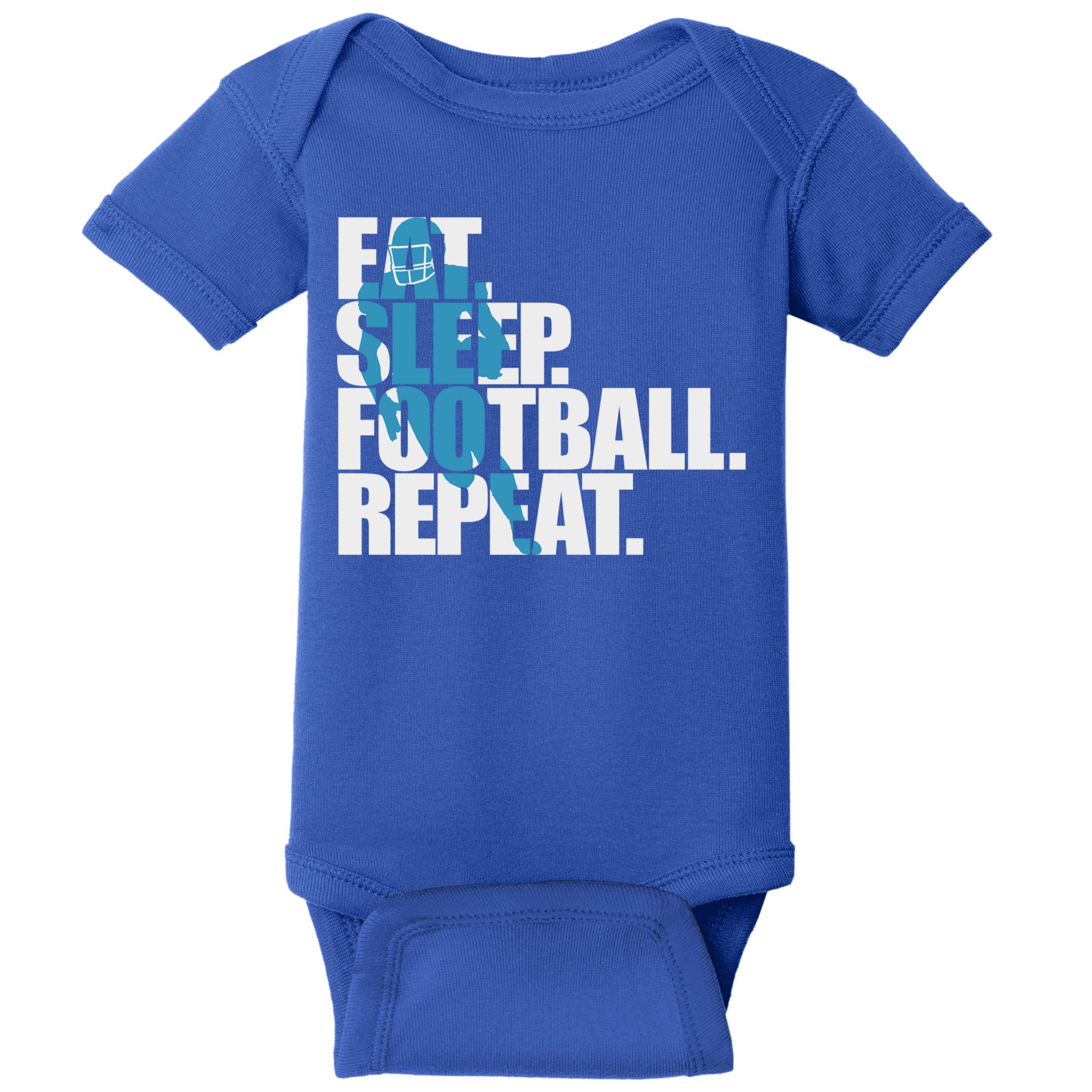 Eat Sleep Football Repeat Sports Gift Baby Bodysuit
