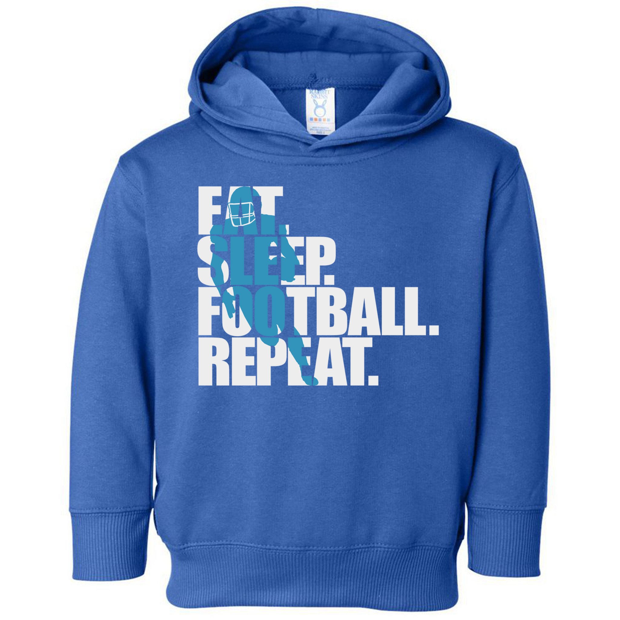 Eat Sleep Football Repeat Sports Gift Toddler Hoodie