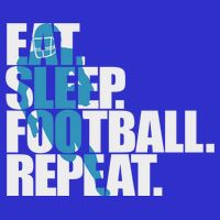 Eat Sleep Football Repeat Sports Gift Zip Tote Bag