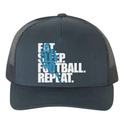 Eat Sleep Football Repeat Sports Gift Yupoong Adult 5-Panel Trucker Hat