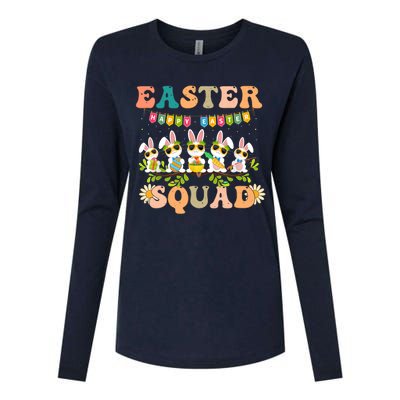 Easter squad funny easter Womens Cotton Relaxed Long Sleeve T-Shirt