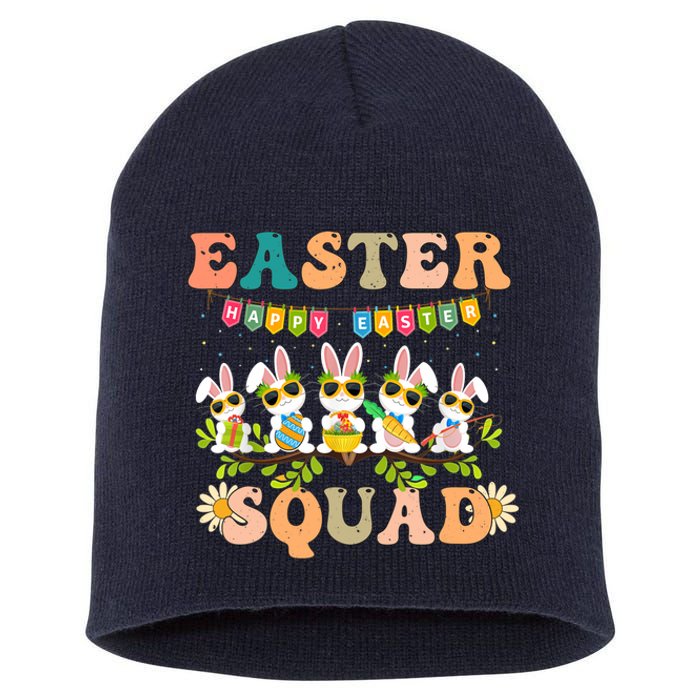 Easter squad funny easter Short Acrylic Beanie