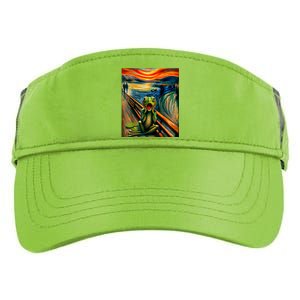 Expressionist Scream For Frog Lovers | Artistic Frog Adult Drive Performance Visor