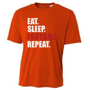 Eat Sleep Football Repeat Gift Cooling Performance Crew T-Shirt