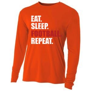 Eat Sleep Football Repeat Gift Cooling Performance Long Sleeve Crew