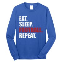 Eat Sleep Football Repeat Gift Long Sleeve Shirt