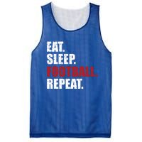 Eat Sleep Football Repeat Gift Mesh Reversible Basketball Jersey Tank