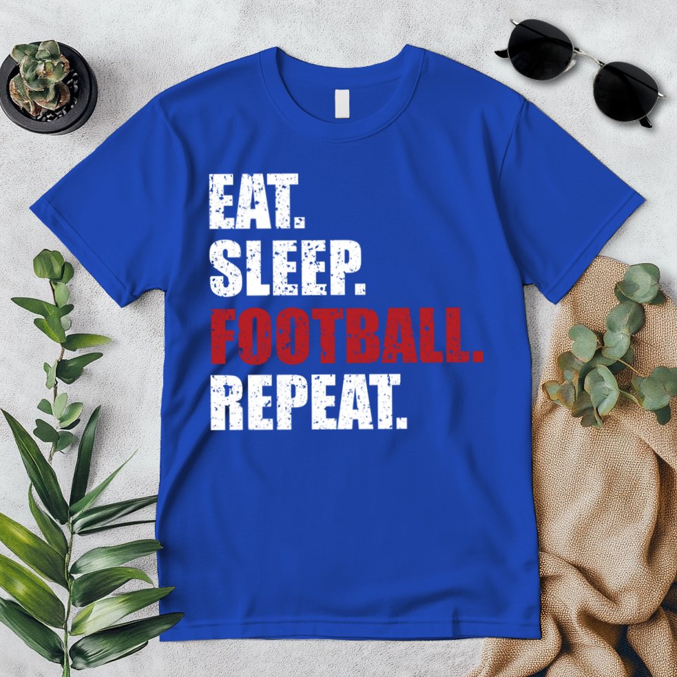 Eat Sleep Football Repeat Gift Premium T-Shirt