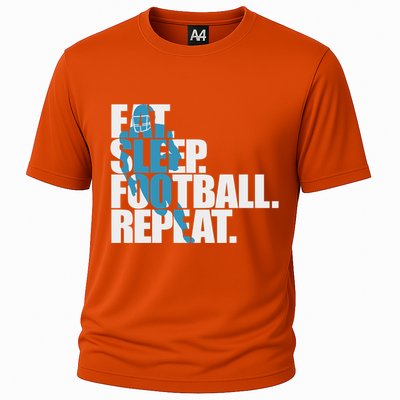 Eat Sleep Football Repeat Sports Gift Cooling Performance Crew T-Shirt