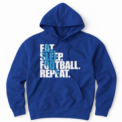 Eat Sleep Football Repeat Sports Gift Hoodie