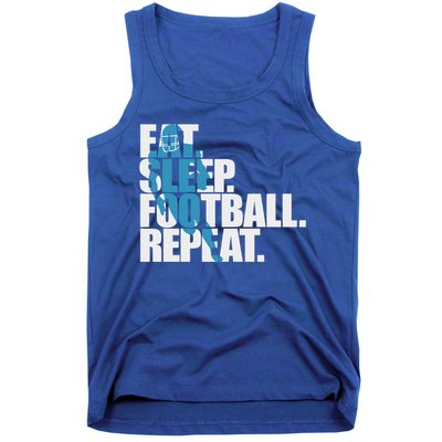 Eat Sleep Football Repeat Sports Gift Tank Top