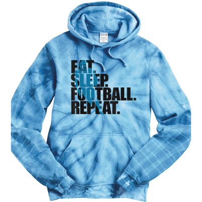 Eat Sleep Football Repeat Boy Sports Tie Dye Hoodie