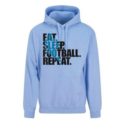 Eat Sleep Football Repeat Boy Sports Unisex Surf Hoodie