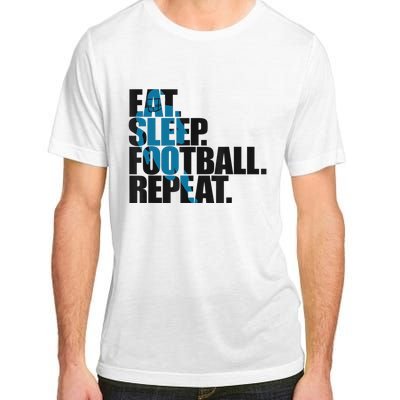 Eat Sleep Football Repeat Boy Sports Adult ChromaSoft Performance T-Shirt