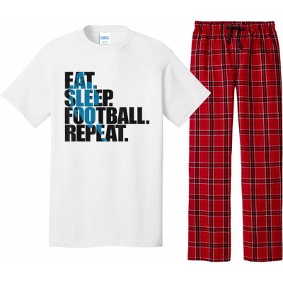 Eat Sleep Football Repeat Boy Sports Pajama Set