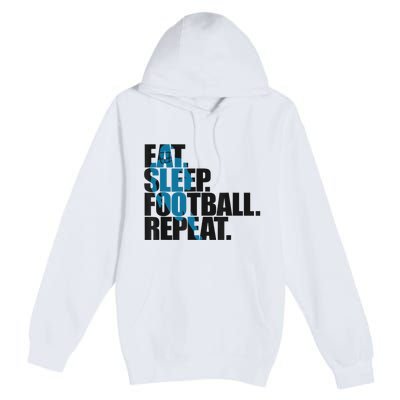 Eat Sleep Football Repeat Boy Sports Premium Pullover Hoodie