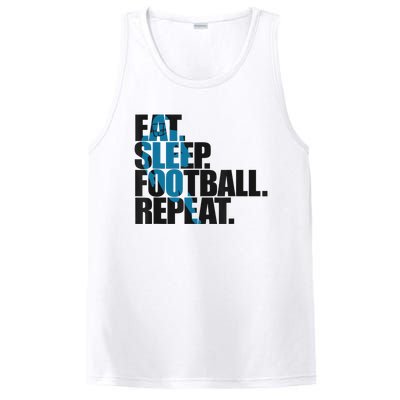 Eat Sleep Football Repeat Boy Sports PosiCharge Competitor Tank