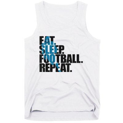 Eat Sleep Football Repeat Boy Sports Tank Top