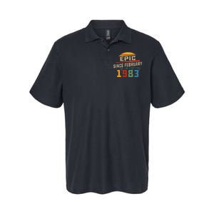 Epic Since February 1983 40th Birthday Gift 40 Years Old Softstyle Adult Sport Polo