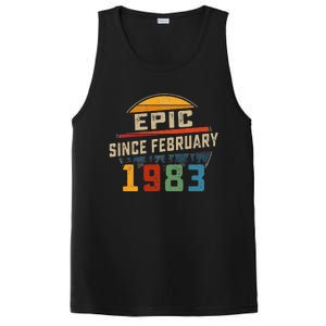 Epic Since February 1983 40th Birthday Gift 40 Years Old PosiCharge Competitor Tank