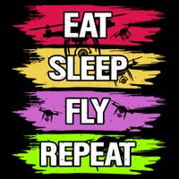 Eat Sleep Fly Repeat Apron