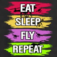 Eat Sleep Fly Repeat 25L Jumbo Tote