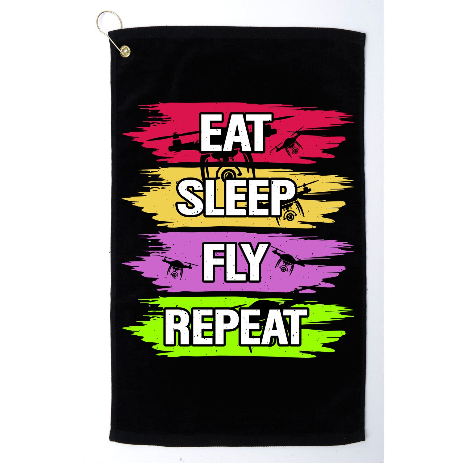 Eat Sleep Fly Repeat Golf Towel