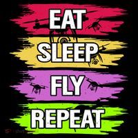 Eat Sleep Fly Repeat Toddler T-Shirt