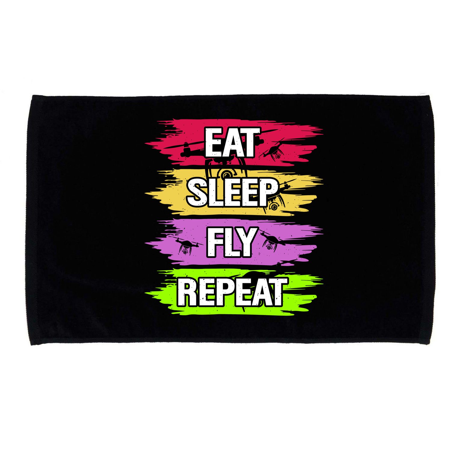 Eat Sleep Fly Repeat Microfiber Hand Towel