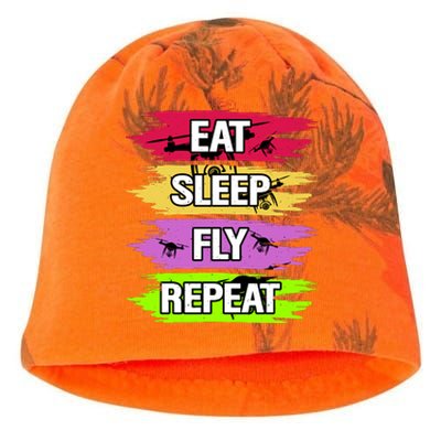 Eat Sleep Fly Repeat Kati - Camo Knit Beanie