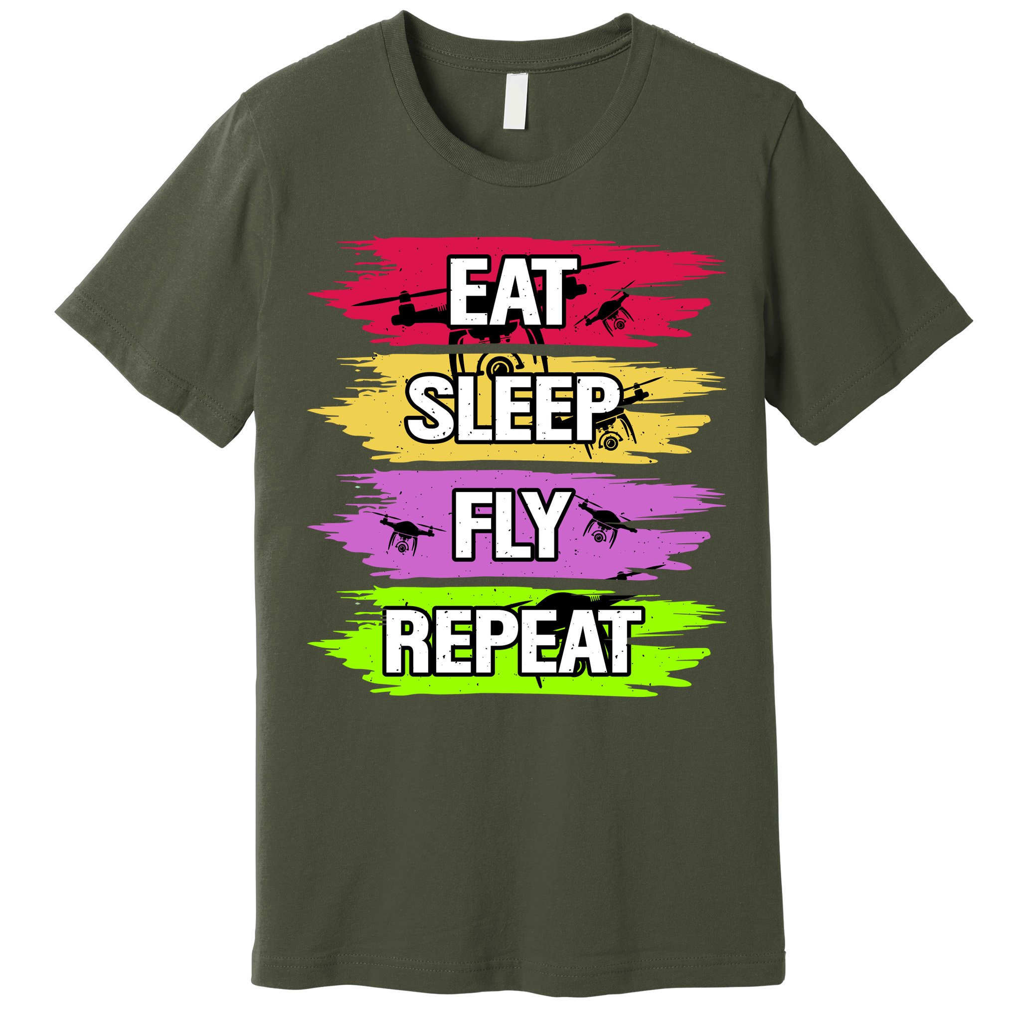 Eat Sleep Fly Repeat Premium T-Shirt