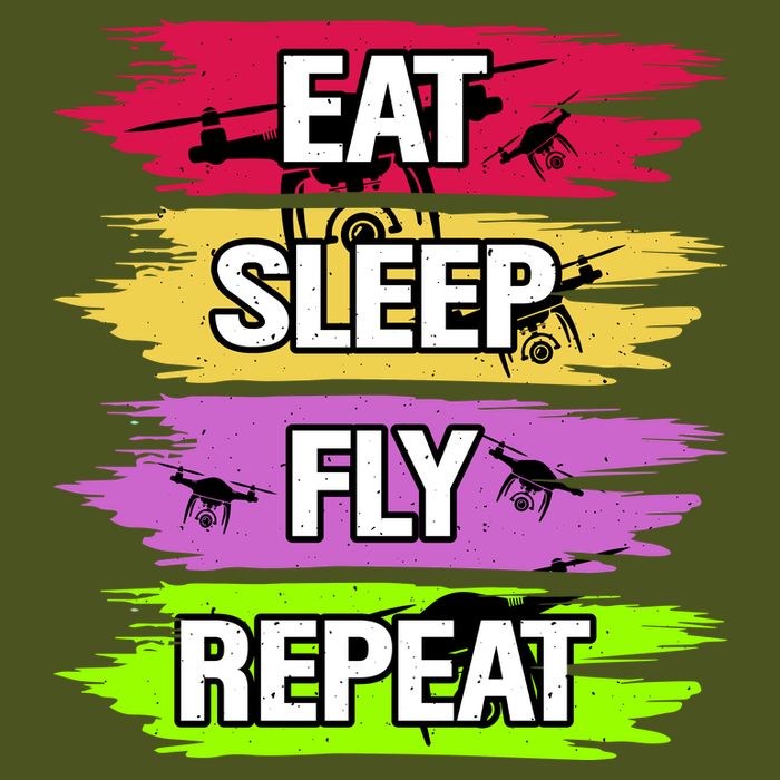 Eat Sleep Fly Repeat Premium T-Shirt
