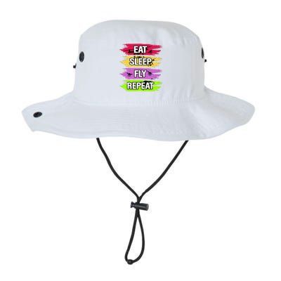 Eat Sleep Fly Repeat Legacy Cool Fit Booney Bucket Hat