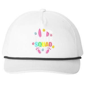 Easter Squad Family Matching Easter Day Bunny Egg Hunt Group Snapback Five-Panel Rope Hat