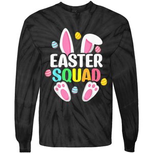 Easter Squad Family Matching Easter Day Bunny Egg Hunt Group Tie-Dye Long Sleeve Shirt